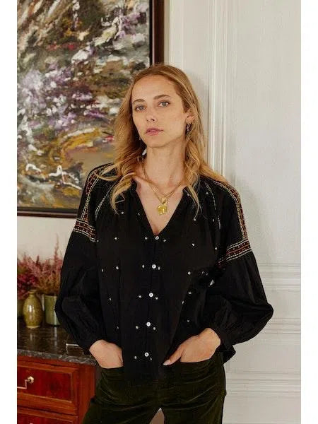 Sloane blouse - Noir