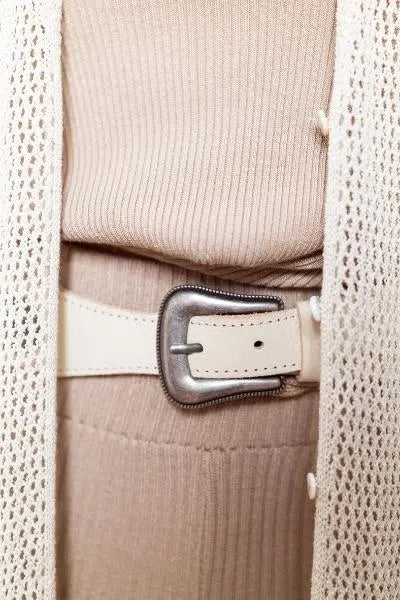 Moost Wanted nova leather chain belt - Beige